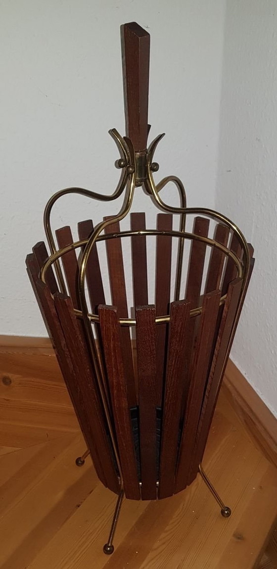 Image 1 of Teak Umbrella Stand, 1960S