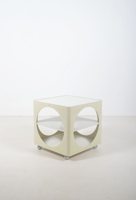 Image 1 of Side Table On Wheels In Space Age Style, 1970s