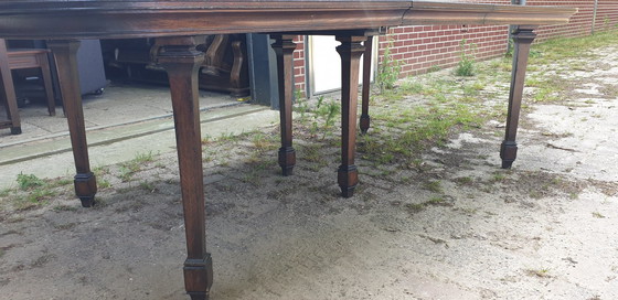 Image 1 of Extendable Dining Room Table Art Nouveau