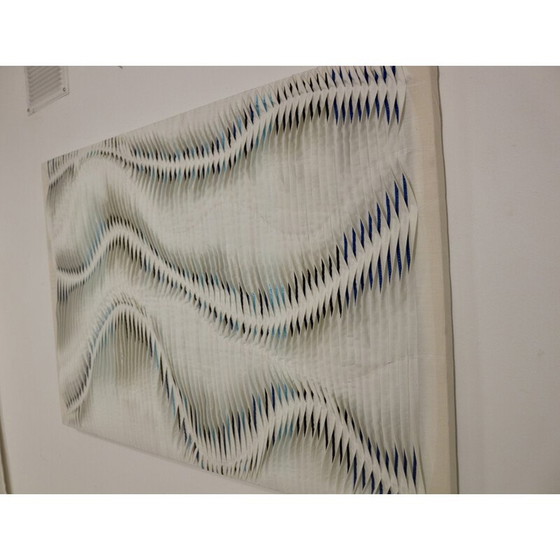 Image 1 of Vintage textured painting with relief effect