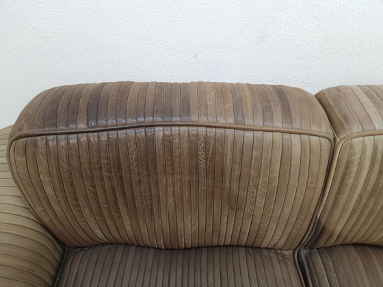 Image 1 of Ernst Lüthy three-seater De Sede designer sofa leather sofa