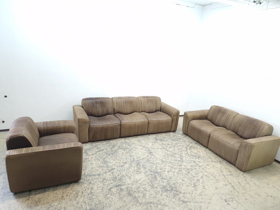 Image 1 of Ernst Lüthy three-seater De Sede designer sofa leather sofa