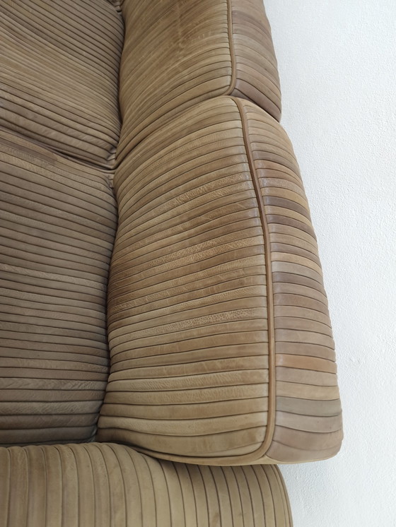 Image 1 of Ernst Lüthy three-seater De Sede designer sofa leather sofa