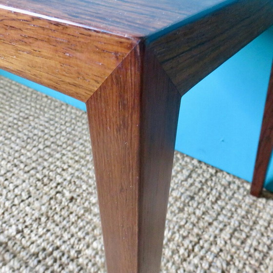 Image 1 of Set of 3 vintage rosewood side tables by Séverin Hansen for Haslev Møbelsnedkeri, Denmark 1965