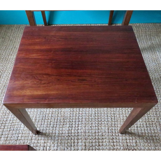 Image 1 of Set of 3 vintage rosewood side tables by Séverin Hansen for Haslev Møbelsnedkeri, Denmark 1965