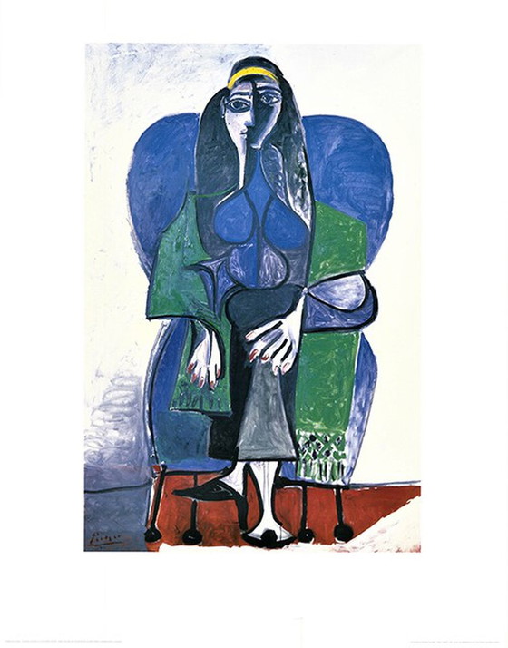 Image 1 of Pablo Picasso Color Offset Femme Assise from 1960