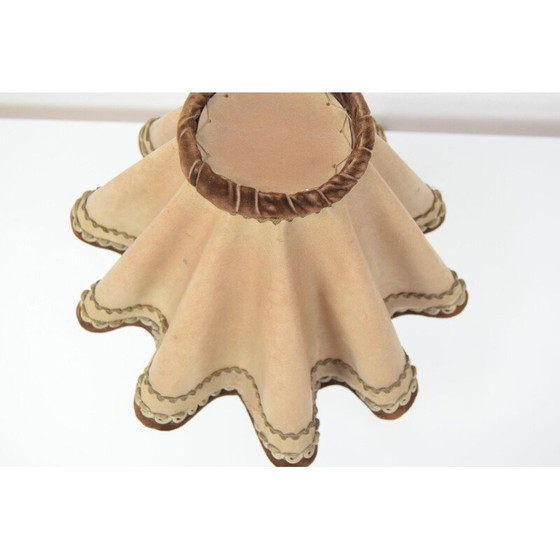 Image 1 of Lampada da tavolo vintage in ceramica e tessuto, Repubblica Ceca, anni '30