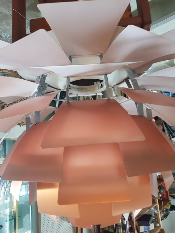 Image 1 of Artichoke Copper Rose Ceiling Light By Poul Henningsen For Louis Poulsen