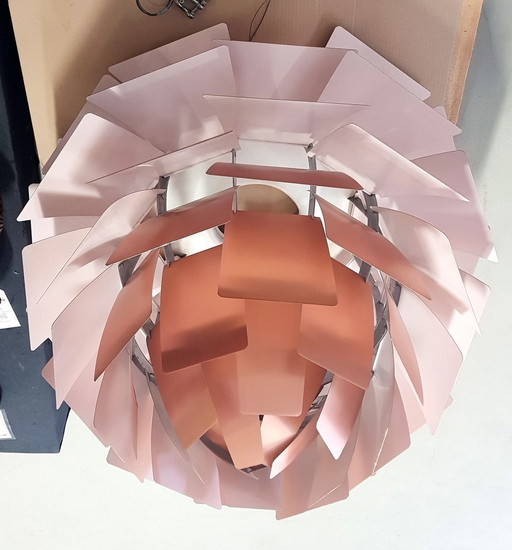 Artichoke Copper Rose Ceiling Light By Poul Henningsen For Louis Poulsen