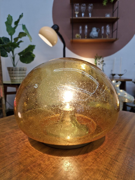 Image 1 of Mushroom Ceiling Light Solken Leuchten Brass 70S