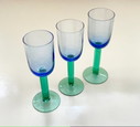 Set Of 8 Handcrafted Glass