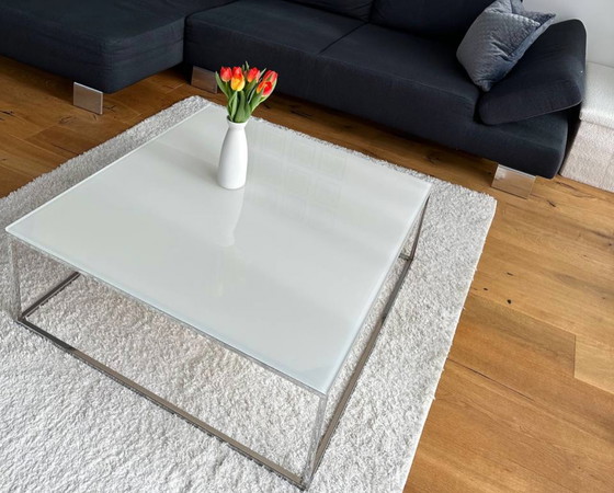 Image 1 of Natuzzi glass table