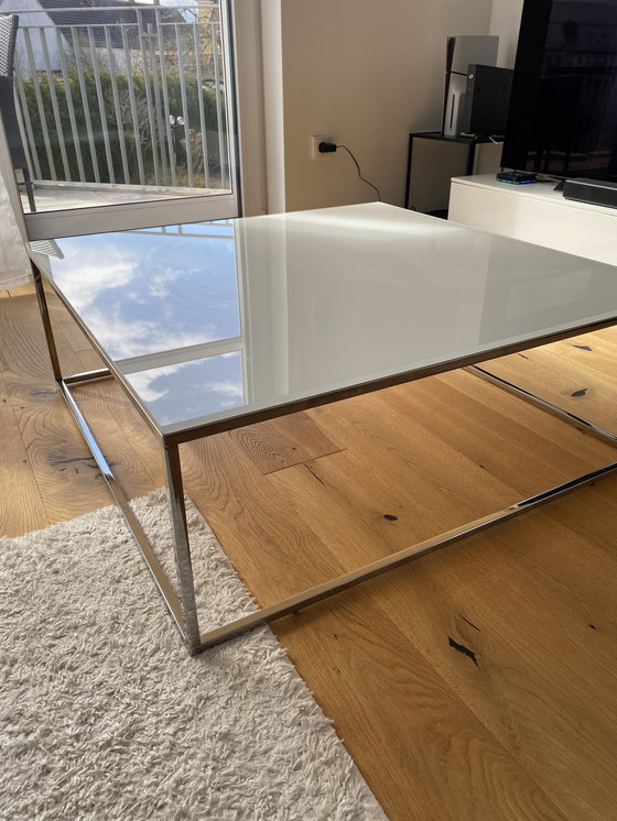 Image 1 of Natuzzi glass table