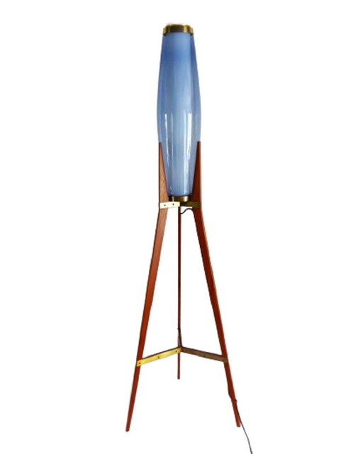 Svend Aage Holm Sorensen, Rare "Rocket" Floor Lamp From 1959