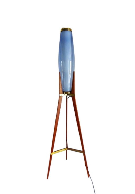 Svend Aage Holm Sorensen, Rare "Rocket" Floor Lamp From 1959