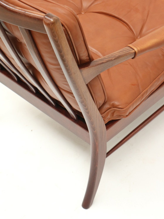 Image 1 of Vintage leather armchair by Ulferts Sweden made in the 1970s