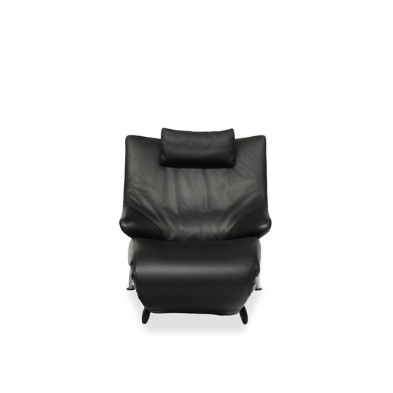 Image 1 of Wk Wohnen Solo 699 leather armchair / lounger | black