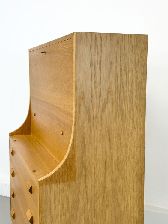 Image 1 of Danish Secretary In Oak By Børge Mogensen For Søborg Møbelfabrik, 1960S