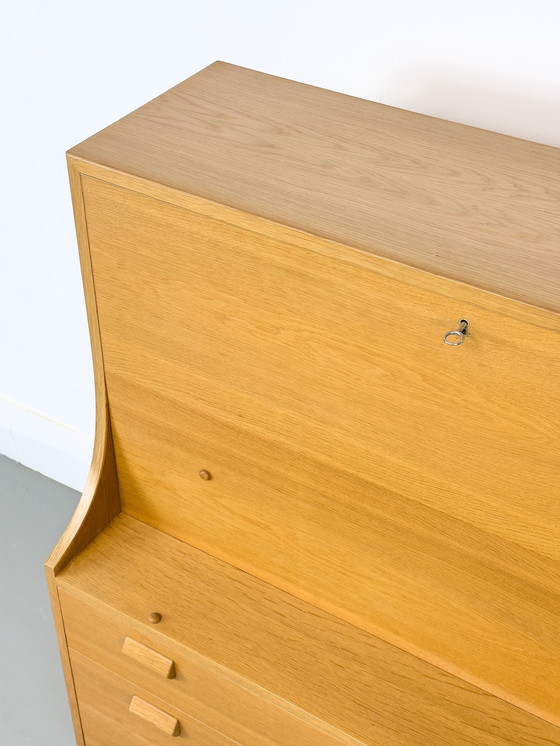 Image 1 of Danish Secretary In Oak By Børge Mogensen For Søborg Møbelfabrik, 1960S