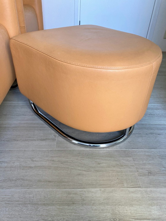 Image 1 of 2x Leolux With a Footstool