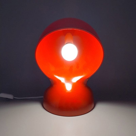 Image 1 of 1960S Original Red Dalù Table Lamp By Vico Magistretti For Artemide (Not A Replica)