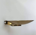 Brass wall lamp with dimmer switch, France 1980