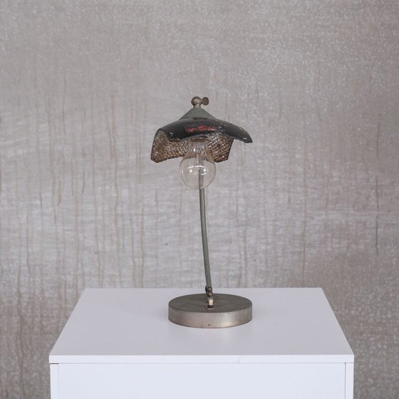 Image 1 of Vintage mercury glass lamp, 1950s