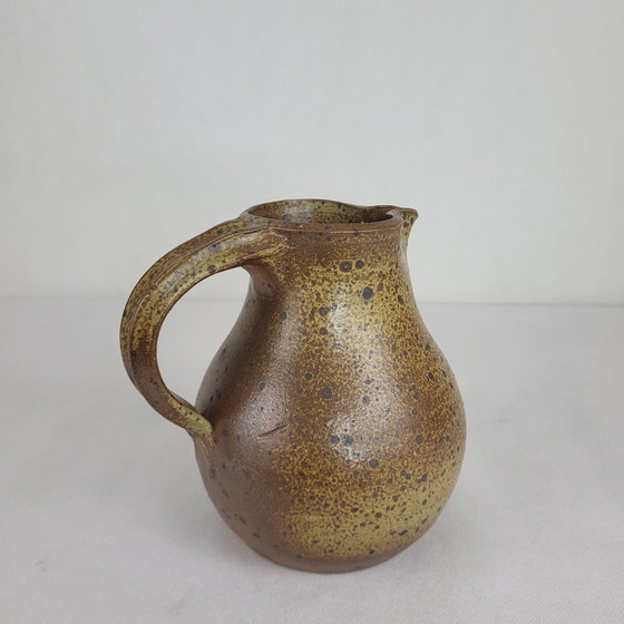 Image 1 of Stoneware Pitcher Signed Charles Gaudry (1933-1980) / Puisaye