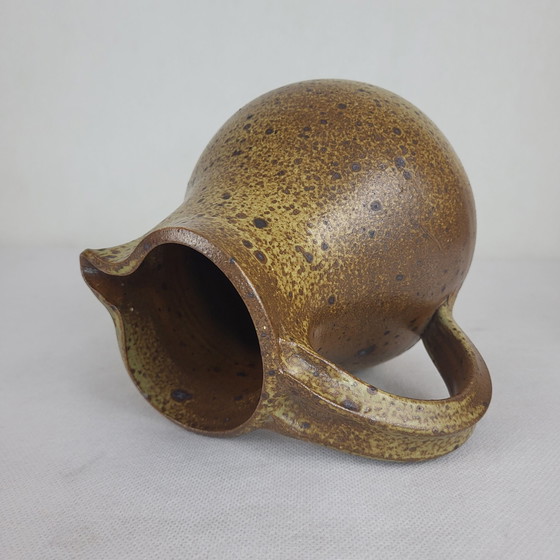 Image 1 of Stoneware Pitcher Signed Charles Gaudry (1933-1980) / Puisaye