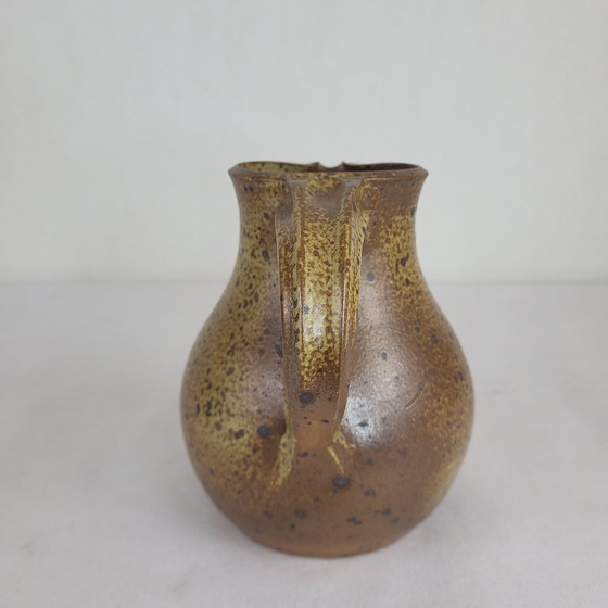 Image 1 of Stoneware Pitcher Signed Charles Gaudry (1933-1980) / Puisaye