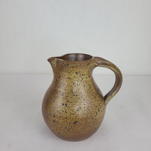 Stoneware Pitcher Signed Charles Gaudry (1933-1980) / Puisaye