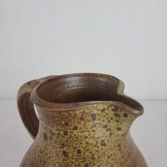 Image 1 of Stoneware Pitcher Signed Charles Gaudry (1933-1980) / Puisaye