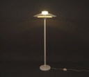 Vintage white metal floor lamp from Belid Sweden
