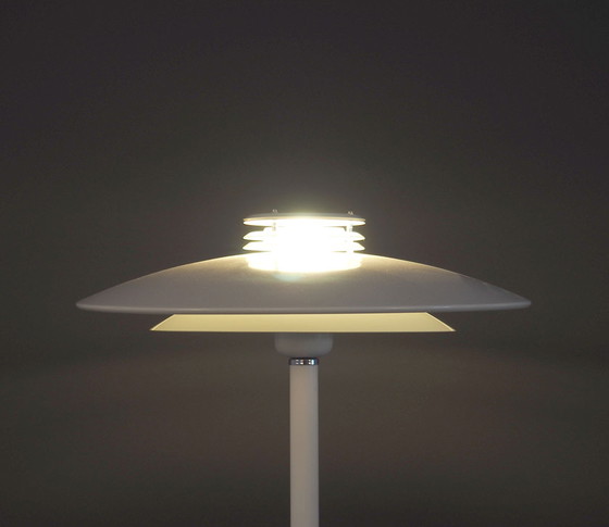 Image 1 of Lampadaire vintage en métal blanc de Belid Suède