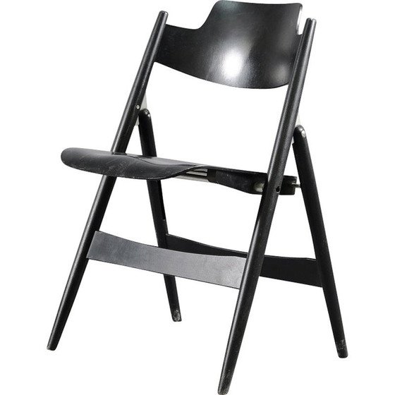 Image 1 of Vintage SE18 folding chair in beech by Egon Eiermann for Wilde and Spieth, Germany 1960