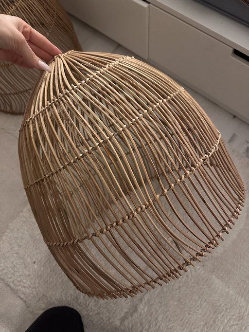 Pendant Lamp Rattan Cane