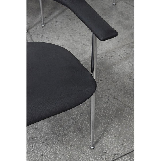 Image 1 of Set of 4 vintage P40 chairs by Giancarlo Vegni and Gianfranco Gualtierogotti for Fasem, 1980s