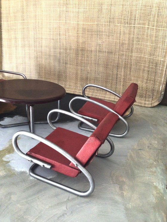 Image 1 of Set di mobili in miniatura del 1940.