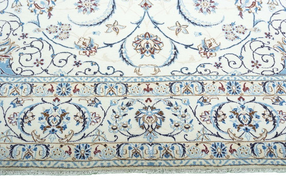 Image 1 of Alfombra oriental anudada a mano Nain 9 La con seda 345 x 257 cm 