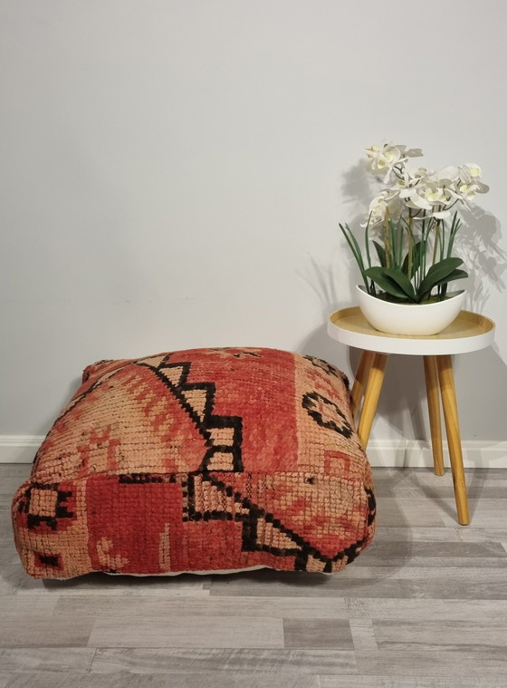 Image 1 of Vintage Berber Pouf From Morocco
