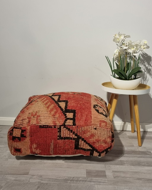 Vintage Berber Pouf From Morocco