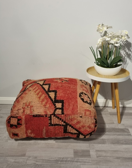 Image 1 of Vintage Berber Pouf From Morocco
