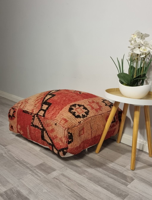 Vintage Berber Pouf From Morocco