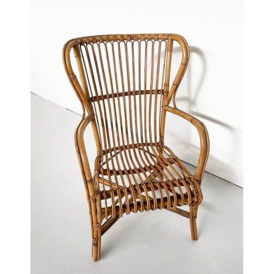 Image 1 of Vintage rattan living room set, Italy 1970