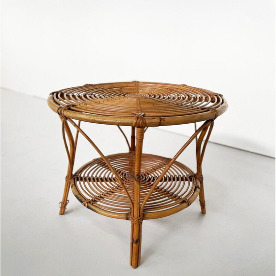 Image 1 of Vintage rattan living room set, Italy 1970