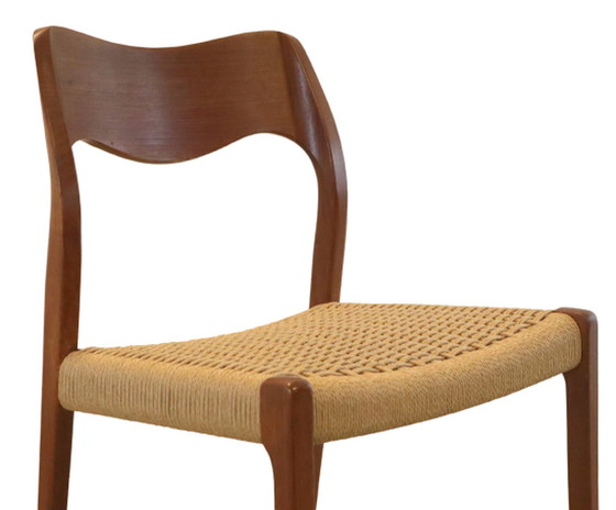 Image 1 of  Niels O Möller Dining chairs model 71 vintage 