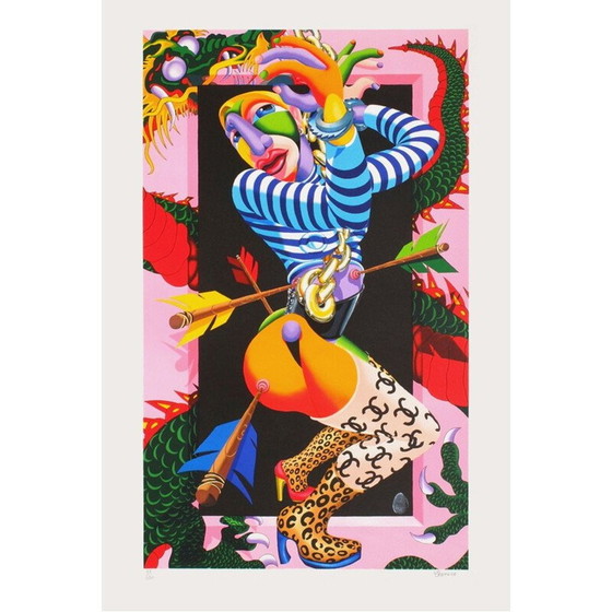 Image 1 of Litografia vintage di Jean-Paul Gaultier di Didier Chamizo, 2008