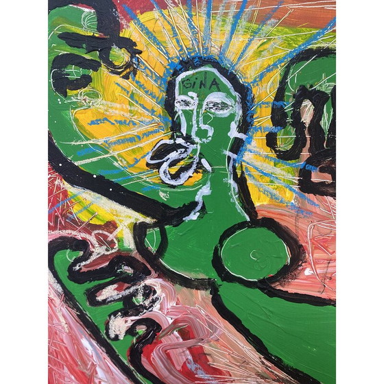 Image 1 of Vintage painting "Gina and Loma" by Kokian