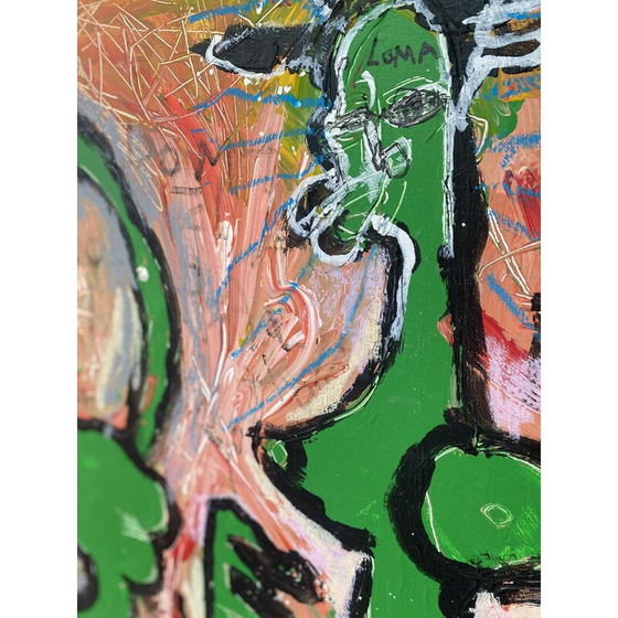 Image 1 of Vintage painting "Gina and Loma" by Kokian