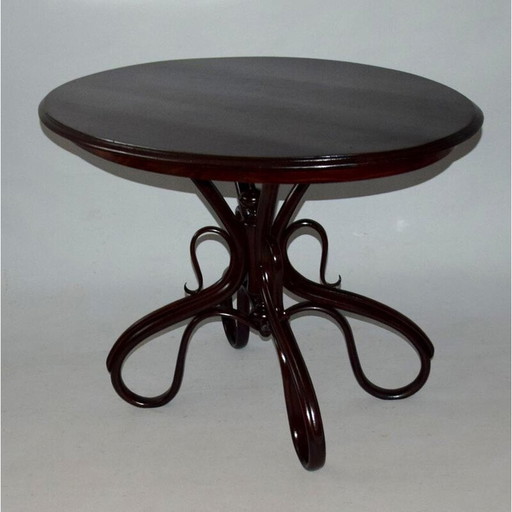Vintage bent beechwood dining table, 1890s